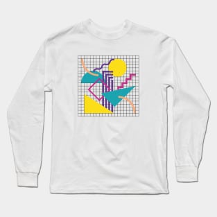 Memphis Pattern 65 / 80s Retro Long Sleeve T-Shirt